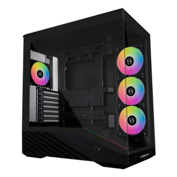 Lian Li Vector V100 PC-Gehäuse, Midi-Tower, ATX, RGB, Tempered Glass - schwarz
