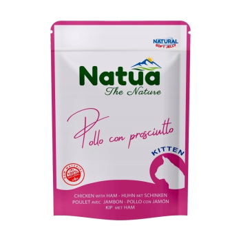 Natua Natural kurczak z szynką mokra karma dla kociąt 70g