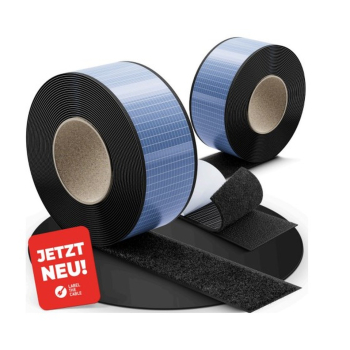 LTC Klettrolle Tough Tape Strap  5mx50mm BĂĽndeln&Ordnen schw