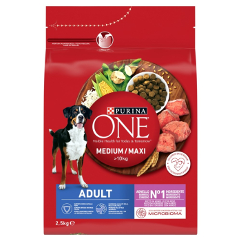 PURINA ONE MED/MAX Adult Dog Lamb & Rice 2,5kg