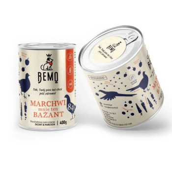 Bemo MARCHWI mniet ten BAŻANT mokra karma dla psa 400g