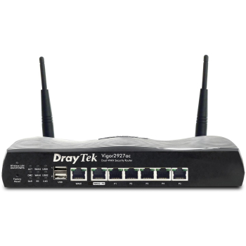 DrayTek Vigor2927ac router bezprzewodowy Gigabit Ethernet Dual-band (2.4 GHz/5 GHz) 4G Czarny