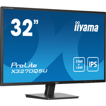 monitor iiyama ProLite X3270QSU-B1 81,3 cm (32") 2560 x 1440 px Wide Quad HD LED Czarny