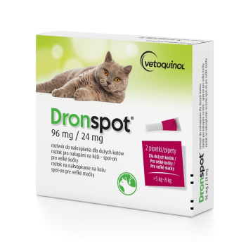 Vetoquinol Dronspot krople odrobaczające kot 5-8kg