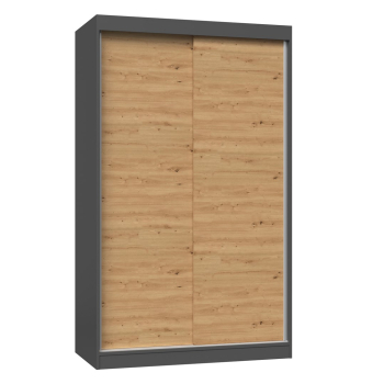 Szafa z drzwiami przesuwnymi IGA 120x61xH200 antracyt/artisan