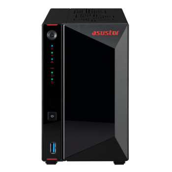 NAS Asustor AS5402T; Tower; 2x (3.5" SATA HDD/ 2.5" SSD); Intel Celeron N5105, 4GB DDR4 SODIMM (max. 16GB), 2x 2.5GbE, 4x M.2 2280 NVMe PCIe 3.0, 3x U