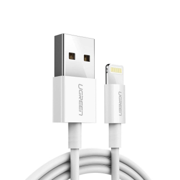 UGREEN NIKLOWANY KABEL LIGHTNING, 1 METRA BIAŁY