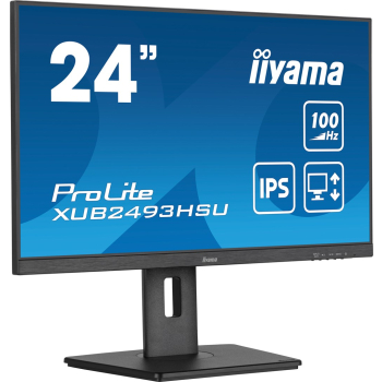Monitor LED Iiyama ProLite XUB2493HSU-B7 - 24 - Płaski ekran - 60,5 cm