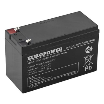 Akumulator Europower do UPS 12V 7,2Ah