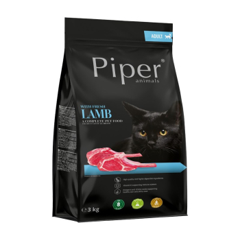 DOLINA NOTECI Piper Animals z jagnięciną - sucha karma dla kota - 3 kg