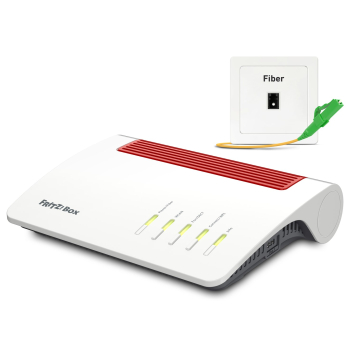 FRITZ!Box 5590 Fiber router bezprzewodowy Gigabit Ethernet Dual-band (2.4 GHz/5 GHz) Biały