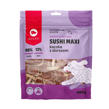 MACED Przysmak Sushi Maxi Kaczka z Dorszem 500g