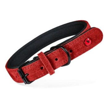 ZOLUX Obroża d/psa skórz.komfort 30cm/14mm czerwony