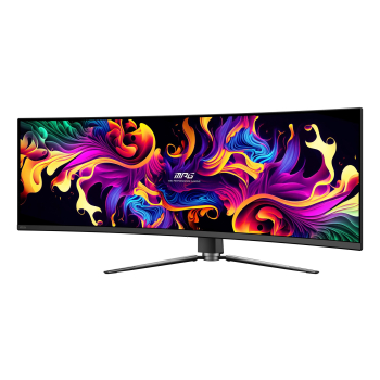MSI MPG 491CQP QD-OLED monitor komputerowy 124,5 cm (49") 5120 x 1440 px Dual WQHD Czarny