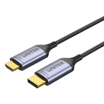 UNITEK KABEL DISPLAYPORT 1.4 DO HDMI 2.1, 8K, 1,8M