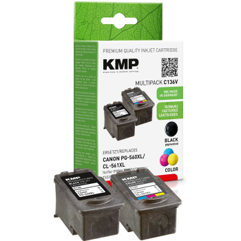 KMP Patrone Canon PG-560XL / CL-561XL 2er-Pack refilled remanufactured