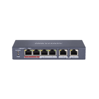 SWITCH POE HIKVISION DS-3E0106P-E/M 6-PORTOWY