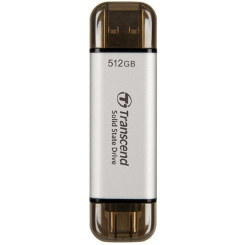 Transcend ESD310 512 GB USB Type-A na USB Type-C 3.2 Gen 2 (3.1 Gen 2) Srebrny