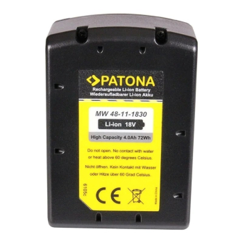PATONA Akumulator do Milwaukee M18 2696-24, 48-11-1828, 4000mAh, 18V Li-Ion
