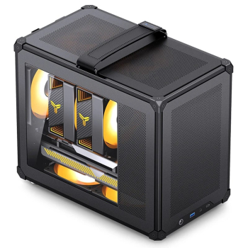 Obudowa PC Jonsbo C6 MAX, Mini Obudowa, Micro-ATX, Szkło Hartowane -