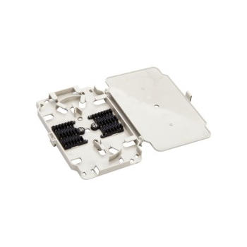 ALANTEC Kaseta (tacka) spawów światłowodowych z uchwytami na 12 / 24 spawy oraz separatorem włókien na wyjściu FOC-12K