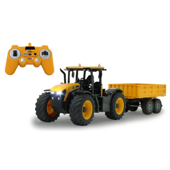 Jamara JCB Fastrac Traktor mit KippanhĂ¤nger 1:24 2,4GHz