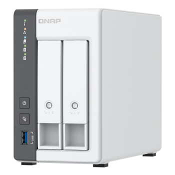 Qnap TS-216G, Tower, 2 x 2.5"/3.5" SATA, ARM 2.0GHz Quad core, 4GB, 1 x 2.5GbE + 1 x GbE, External adapter (PSU)