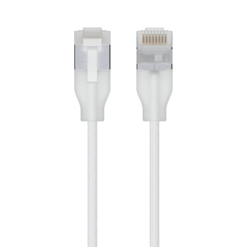 Ubiquiti UACC-Cable-Patch-EL-C6A-12M-W kabel sieciowy Półprzezroczysty, Biały Cat6a Okrągły
