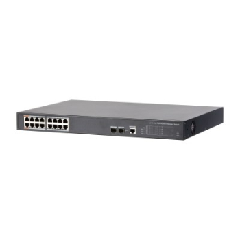 Dahua Technology PoE DH-PFS4218-16GT-240 przełącznik sieciowy Zarządzany Gigabit Ethernet (10/100/1000) Obsługa PoE Czarny