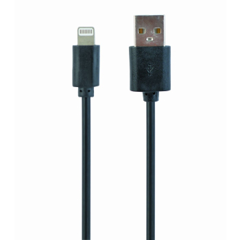 Kabel GEMBIRD CC-USB2-AMLM-1M (USB 2.0 M - Lightning M; 1m; kolor czarny)