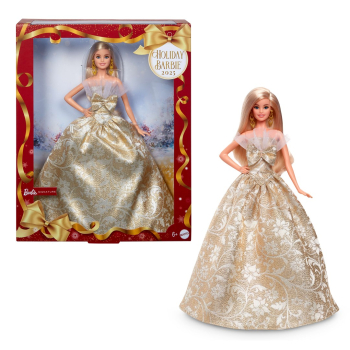 Mattel JBH95 Barbie - Lalka świąteczna Blond 2025 / od 3 lat