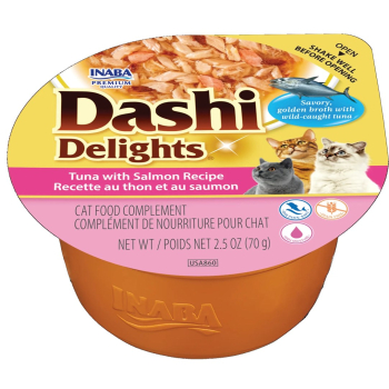 INABA CAT DASHI DELIGHTS TUNA WITH SALMON 70g