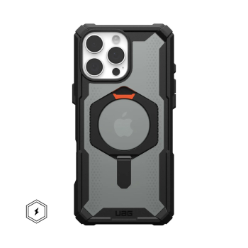 UAG Plasma XTE Magsafe - obudowa ochronna z podstawką do iPhone 16 Pro Max kompatybilna z MagSafe (black/orange)