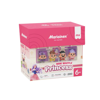 MARIOINEX Klocki Mini Waffle Princess Księżniczka, 280 elementów