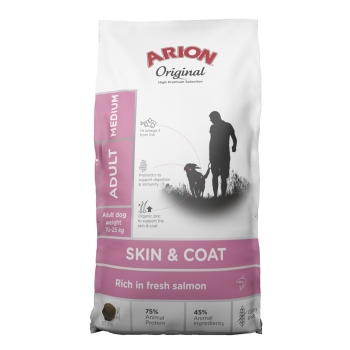Arion original skin&coat med sucha karma dla psa 12kg