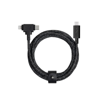 Native Union Belt Cable Duo Pro 240W - kabel USB-C - USB-C / lightning, 2,4 m (cosmos)