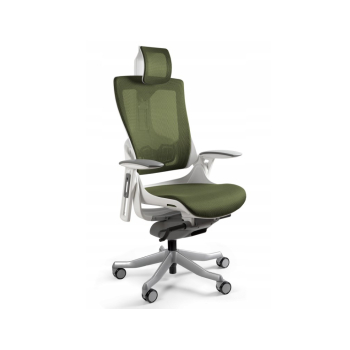 Fotel biurowy Wau 2 NW46 siatka olive/biały