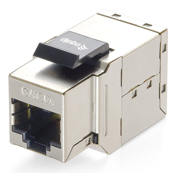Equip Keystone-Koppler geschirmt   Cat6A 2xRJ45     8Stk sil Polybeutel
