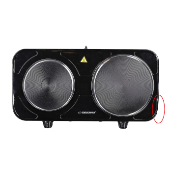 ESPERANZA KUCHENKA ELEKTRYCZNA YELLOWSTONE 1500W + 1000W CZARNA EKH014K (WYPRZEDAŻ)