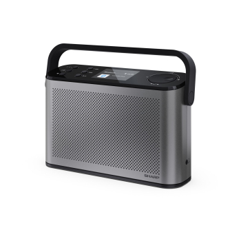 Przenośne stereofoniczne radio cyfrowe Sharp OSAKA | DR-P540(GY) | Port USB | Łączność Bluetooth | Radio FM | Połączenie bezprzewodowe