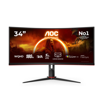 Monitor AOC 34"/ CU34G2XP BK 2xHDMI 2xDP 5xUSB