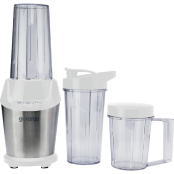 Blender Gorenje BN1000E, blat stołu, moc 1000 W, materiał słoika Tritan, pojemność słoika 0,75 L, kruszenie lodu, biały