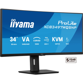 Monitor iiyama XCB3497WQSNP-B1 34" - Płaski ekran - 86,4 cm
