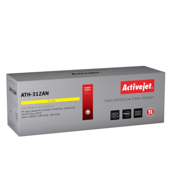 Activejet ATH-312AN Toner (zamiennik Canon, HP 126A CRG-729Y, CE312A; Premium; 1000 stron; żółty)