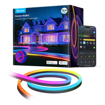 Govee H61A8 Outdoor Neon Strip Lights 10m | Taśma LED | Wi-Fi, Bluetooth, RGBIC