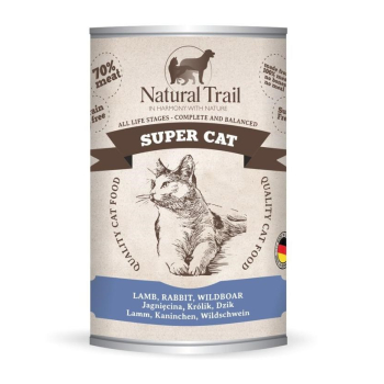 NATURAL TRAIL Cat  Super Lamb, Rabbit,Wildboar 400g