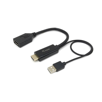 Equip 119039 adapter kablowy 0,15 m HDMI Typu A (Standard) DisplayPort Czarny