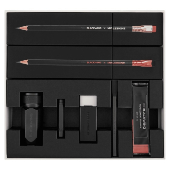 Moleskine Zestaw Graphite Lover’s Set zawiera 24 ołówki Blackwing w pudełku prezentowym, czarny.