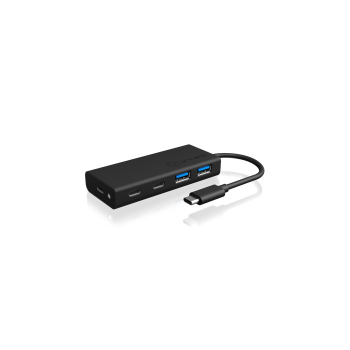 Hub  4-Port IcyBox USB 3.0 HUB Type-C zu 2xType C-> 2xType A extern retail