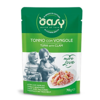 Oasy More Love Tuna with Clam pouch 70gr